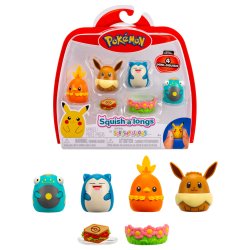 Pokémon - Squishalongs 4 PK Eevee/Snorlax (SQAL0068)
