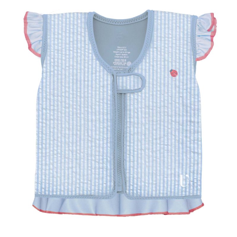 Vanilla Copenhagen - Swim Vest - Neoprene - Seersucker - Ladybug (SENV6626-2)