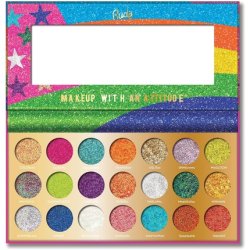 RUDE United Shades of Glitter 21 Pressed Glitter Palette Red