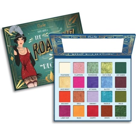 Rude The Roaring 20's Reckless 20 Fabulous Professional Shadow Palette Highly Pigmented Eyeshadow Palette Mattes and