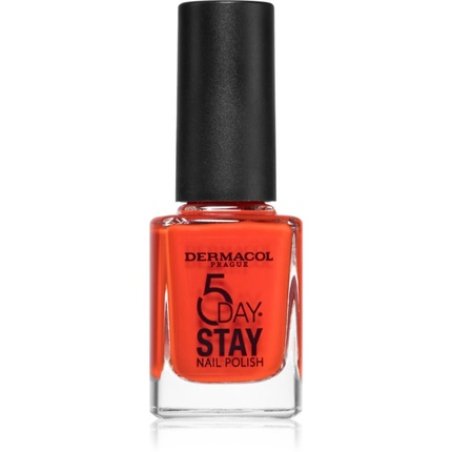 Dermacol 5 Day Stay Nail Polish 52 Too Hot 11 Ml