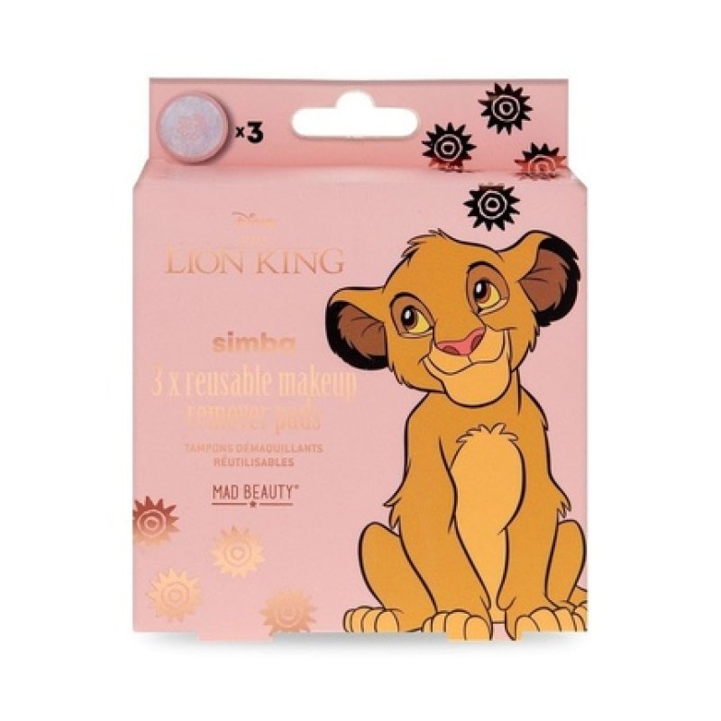 Mad Beauty Disney Lion King Reborn Reusable Makeup Cleansing Pads Ecofriendly Crueltyfree Skincare Gift For Women