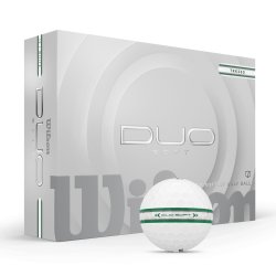 Wilson - Duo Soft Golf Ball TRK360 GR/SIL - 12-Ball