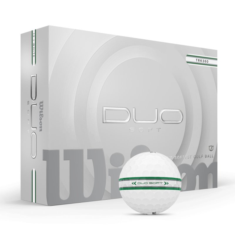 Wilson - Duo Soft Golf Ball TRK360 GR/SIL - 12-Ball
