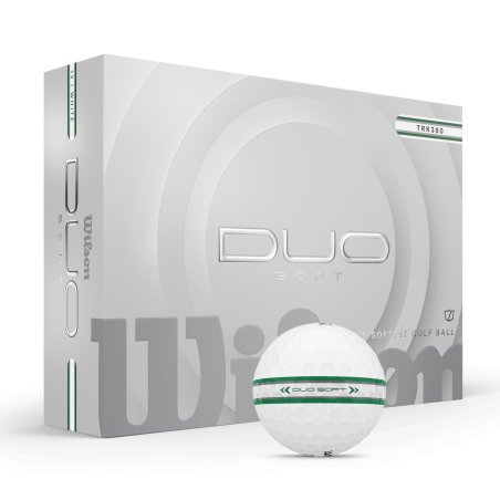 Wilson - Duo Soft Golf Ball TRK360 GR/SIL - 12-Ball