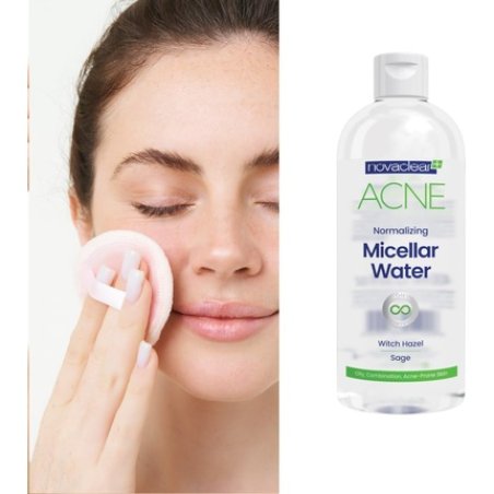 Novaclear Acne Micellar Water 400ml Purifying Micellar Water for Oily Skin