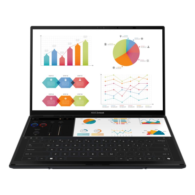 ASUS Zenbook Duo UX8406CA-QL336W Intel Core Ultra 7 255H Hybride (2-en-1) 35,6 cm (14") Écran tactile WUXGA 32 Go