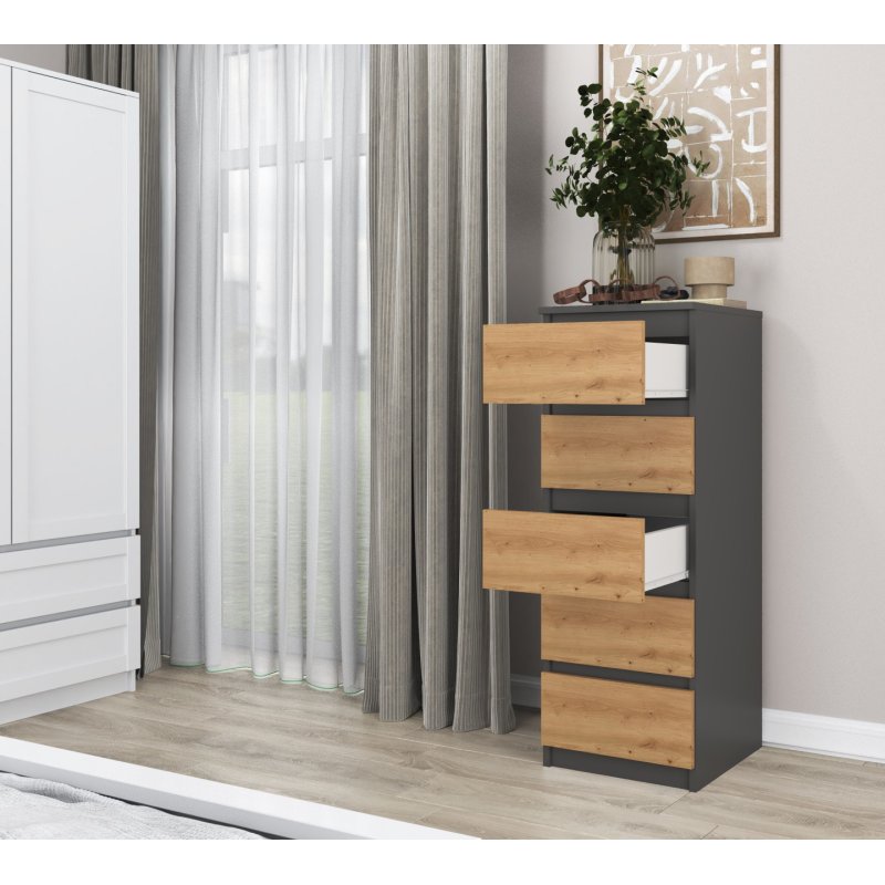 Topeshop W5 ANT/ART KPL chest of drawers