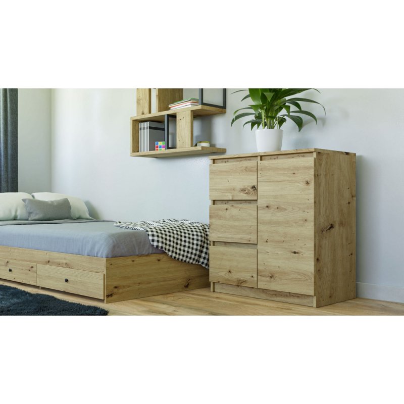 Topeshop 1D3S ARTISAN KPL bibliothèque de bureau