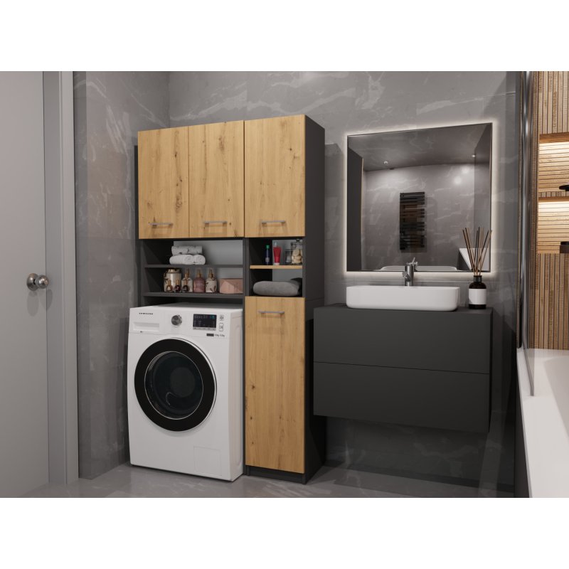 Topeshop Z.MARPOL ANT/ART bathroom storage cabinet