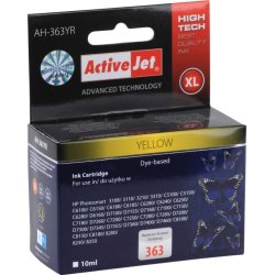 Activejet AH-363YR ink for HP printer, HP 363 C8773EE replacement Premium 10 ml yellow