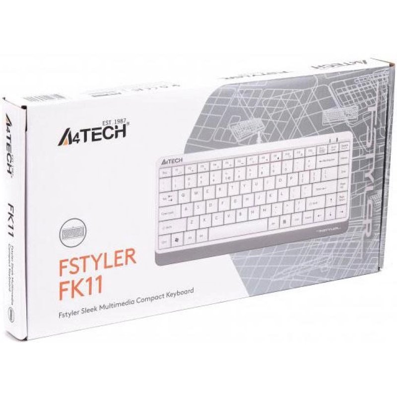 Keyboard A4Tech FSTYLER FK11 White A4TKLA47119