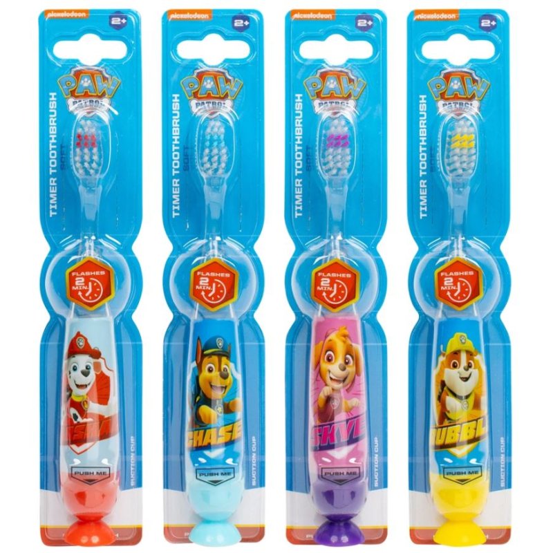 Paw Patrol Flashing Timer Toothbrush With Suction Cup For Children 3