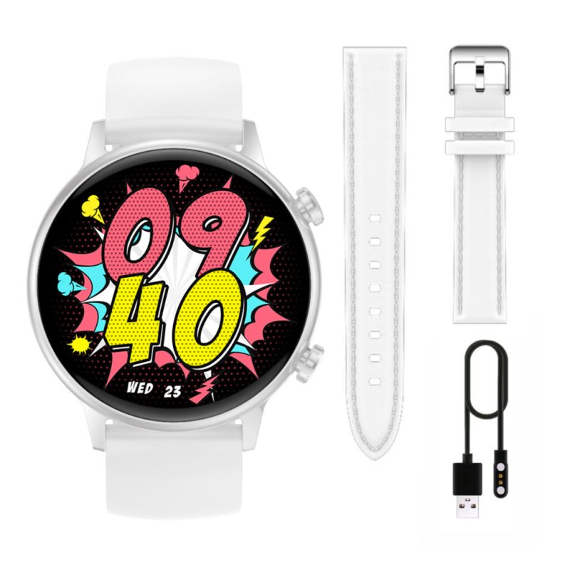 Smartwatch damski Manta Alexa Mini biały