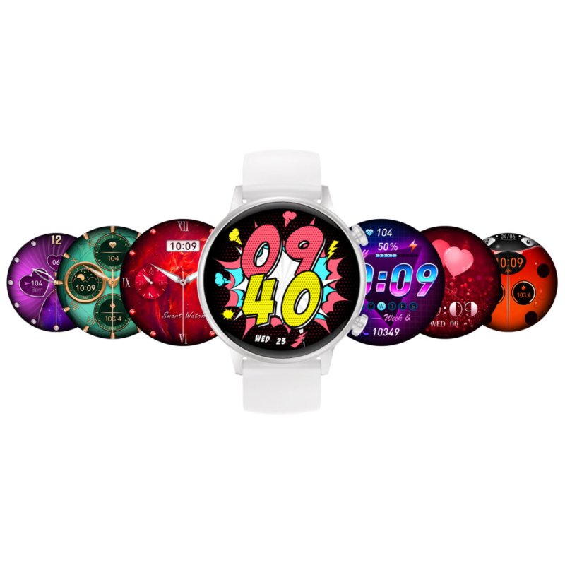 Smartwatch damski Manta Alexa Mini biały