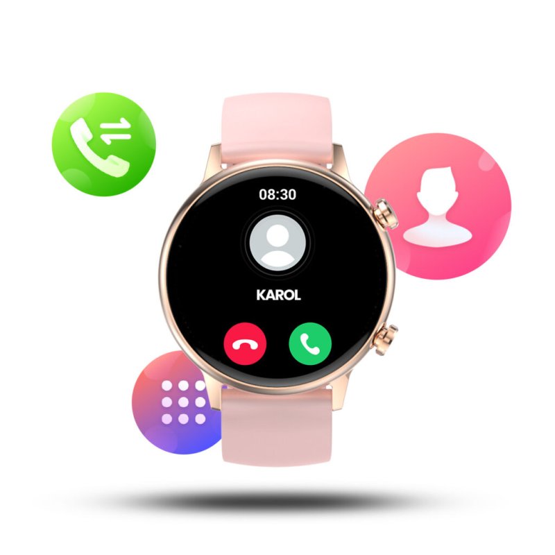 Smartwatch damski Manta Alexa Mini biały