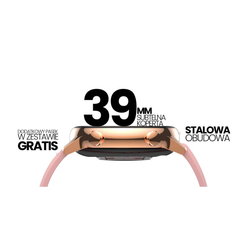 Smartwatch damski Manta Alexa Mini biały