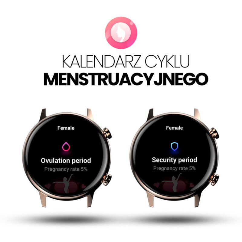 Smartwatch for women Manta Alexa Mini czarny