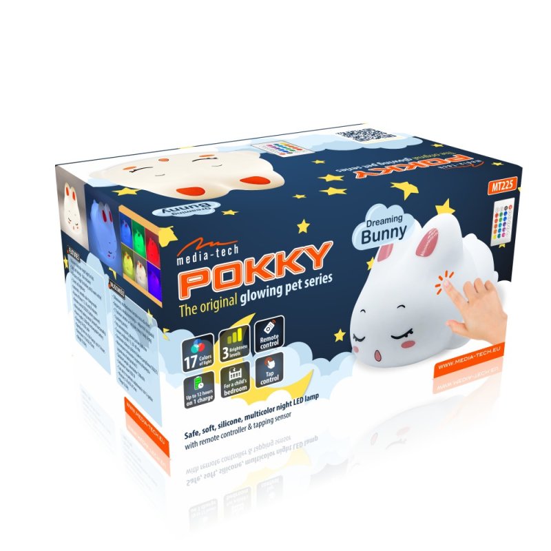 MEDIA-TECH NIGHT LIGHT POKKY DREAMING BUNNY MT225