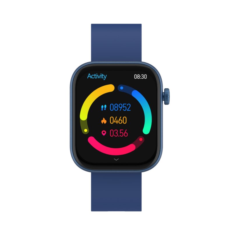 Denver SWC-185BU smartwatche et montre de sport 4,7 cm (1.85") AMOLED Numérique 390 x 450 pixels Écran tactile Bleu
