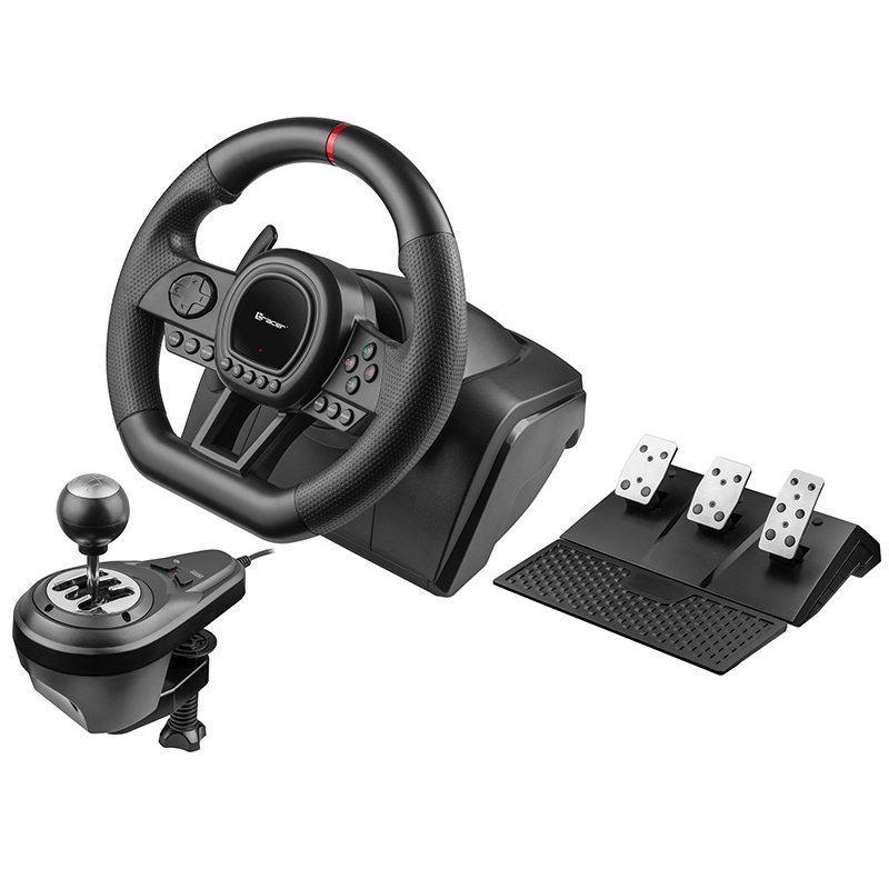 Tracer TRAJOY47345 Gaming Controller Black Steering Wheel Pedals PlayStation 4 PlayStation 3 Xbox One Xbox 360 
