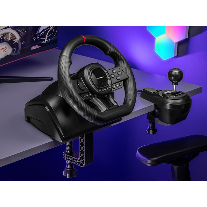Tracer TRAJOY47345 Gaming Controller Black Steering Wheel Pedals PlayStation 4 PlayStation 3 Xbox One Xbox 360 