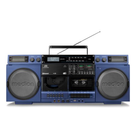 Medion LIFE® P66538 Retro-Boombox blau