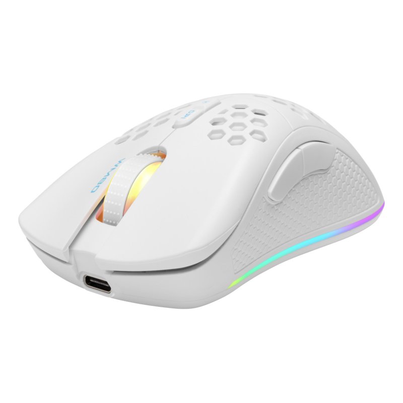 Deltaco Gaming GAM-120-W mouse Right-hand RF Wireless Bluetooth USB Type-A Optical 4800 DPI