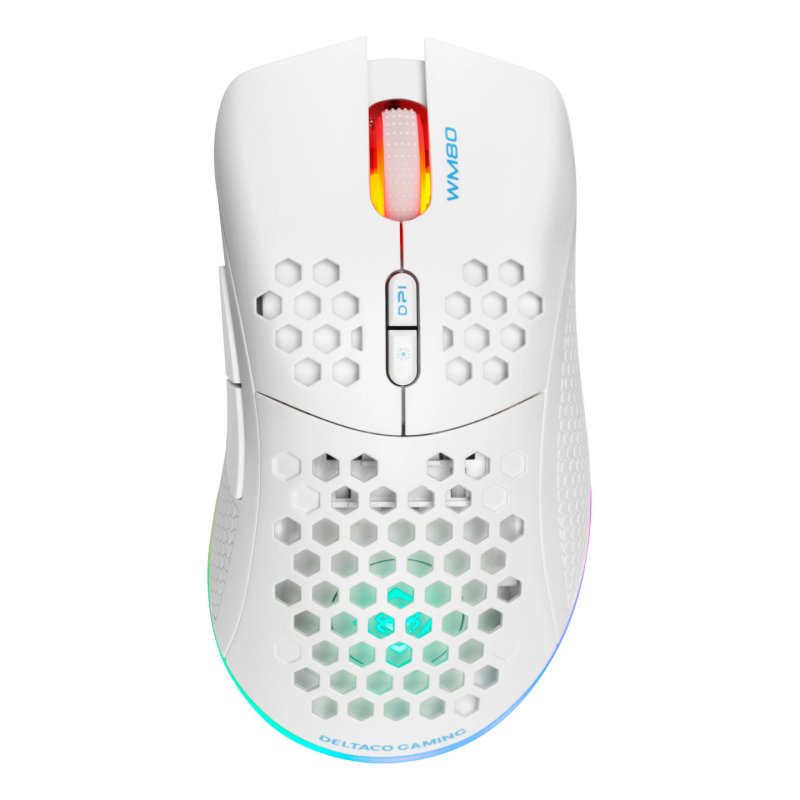 Deltaco Gaming GAM-120-W mouse Right-hand RF Wireless Bluetooth USB Type-A Optical 4800 DPI