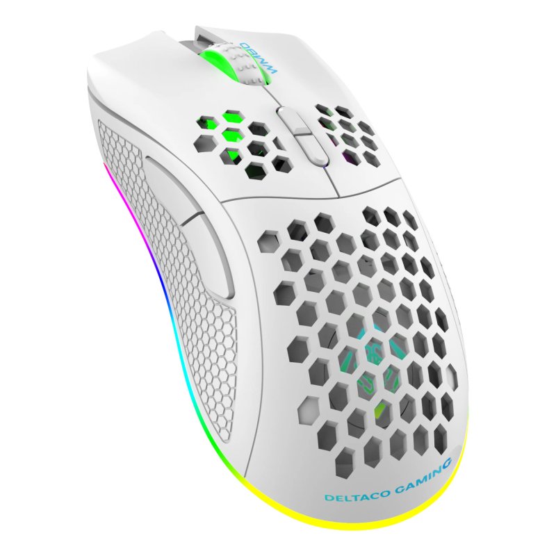 Deltaco Gaming GAM-120-W mouse Right-hand RF Wireless Bluetooth USB Type-A Optical 4800 DPI