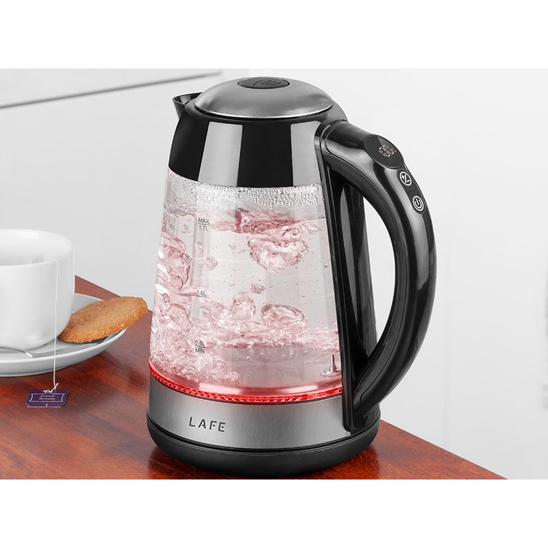 LAFE CEG015 electric kettle 1.7 L 2200 W Transparent