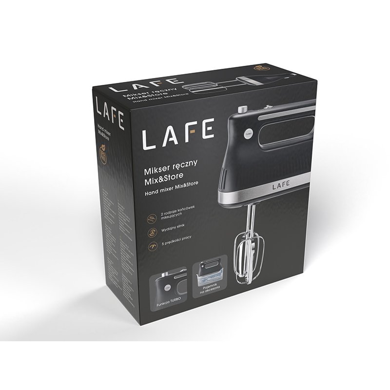 LAFE Hand Mixer MIX & STORE 500 W Black