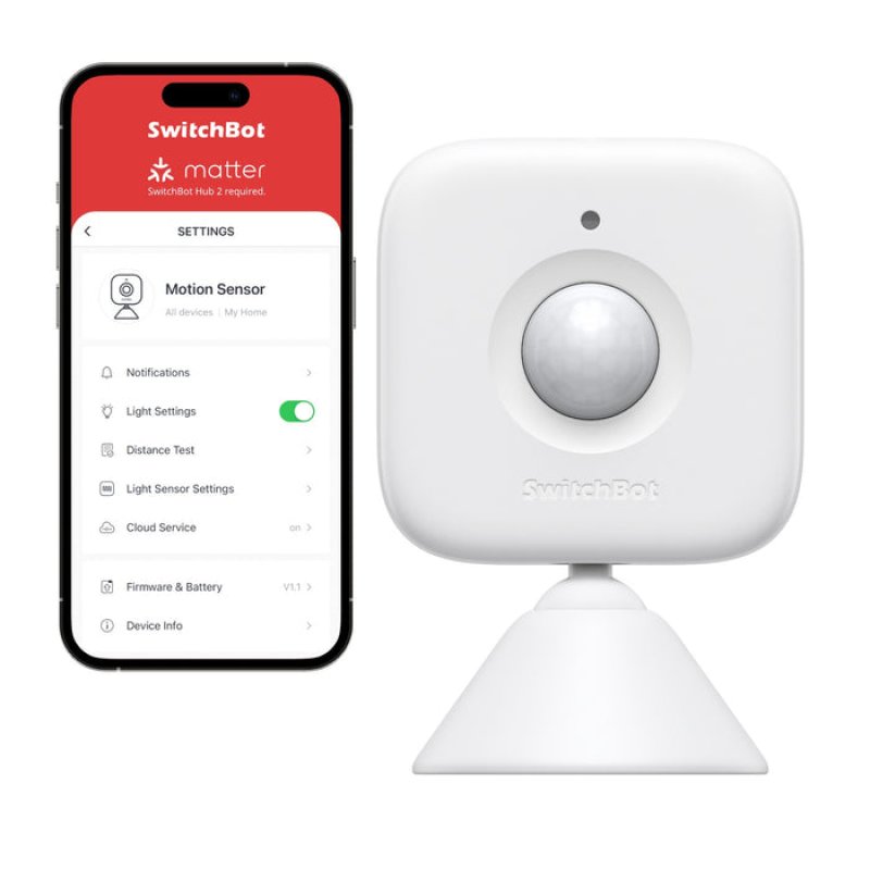 SwitchBot Motion Sensor Smarter Bewegungsmelder weiß