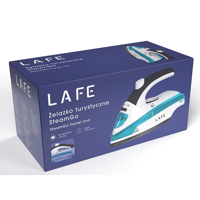 LAFE ZPH-201 Dry iron Non-stick soleplate 800 W Blue White