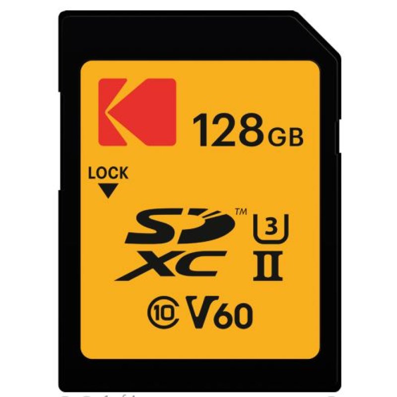 Kodak SD 128GB UHS-II U3 V60 Ultra Pro