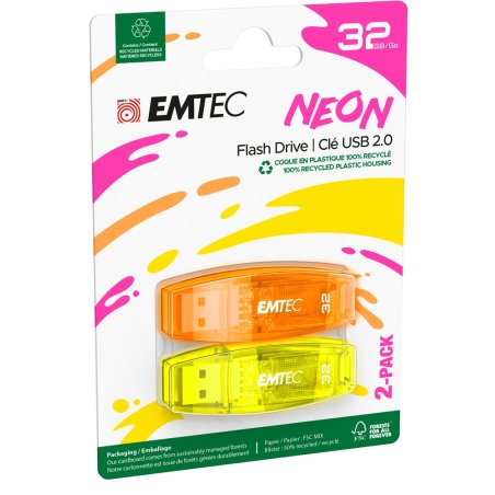 Emtec USB2.0 C410 32GB P2 Neon