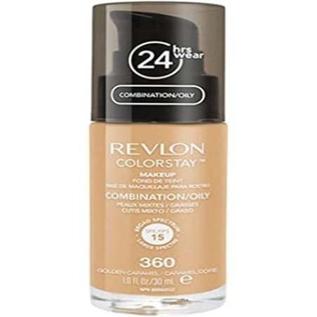Revlon Colorstay Liquid Foundation Makeup for Combination/Oily Skin SPF 15 Medium-Full Coverage with Matte Finish 30ml