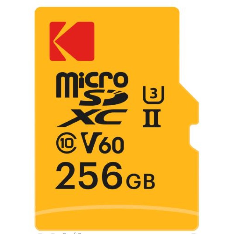 Kodak mSD 256GB UHS-II U3 V60 Pro adapt
