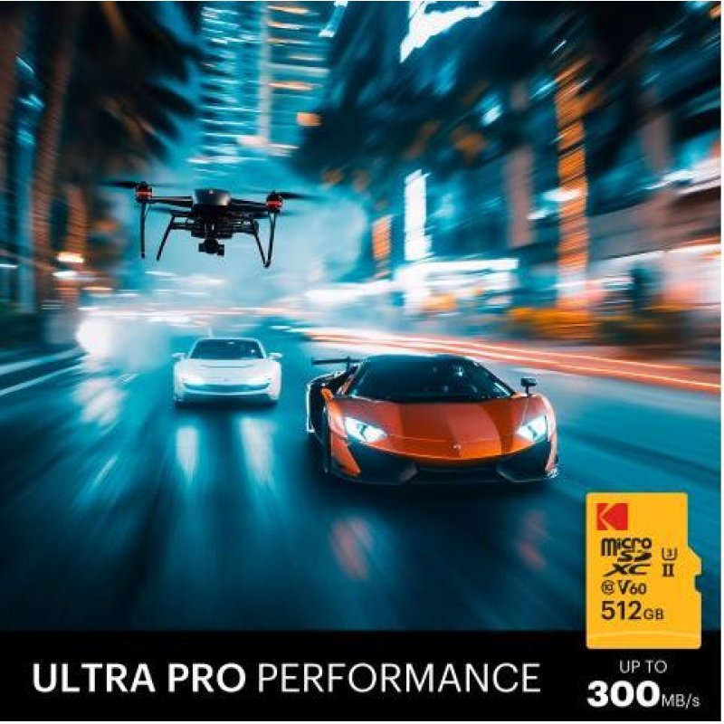 Kodak mSD 256GB UHS-II U3 V60 Pro adapt