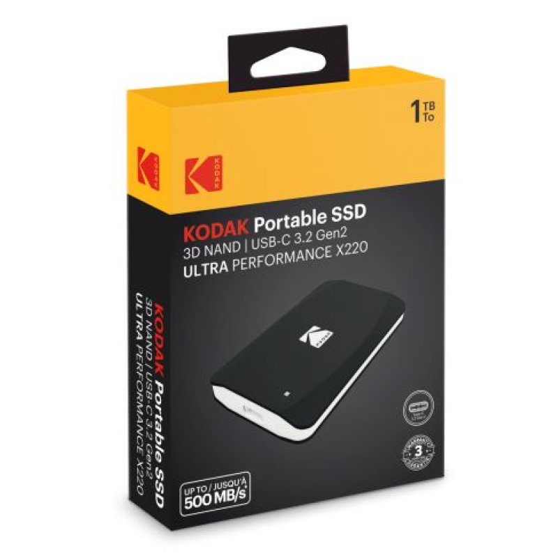 Kodak SSD 3.2Gen2 X220 1TB Portable