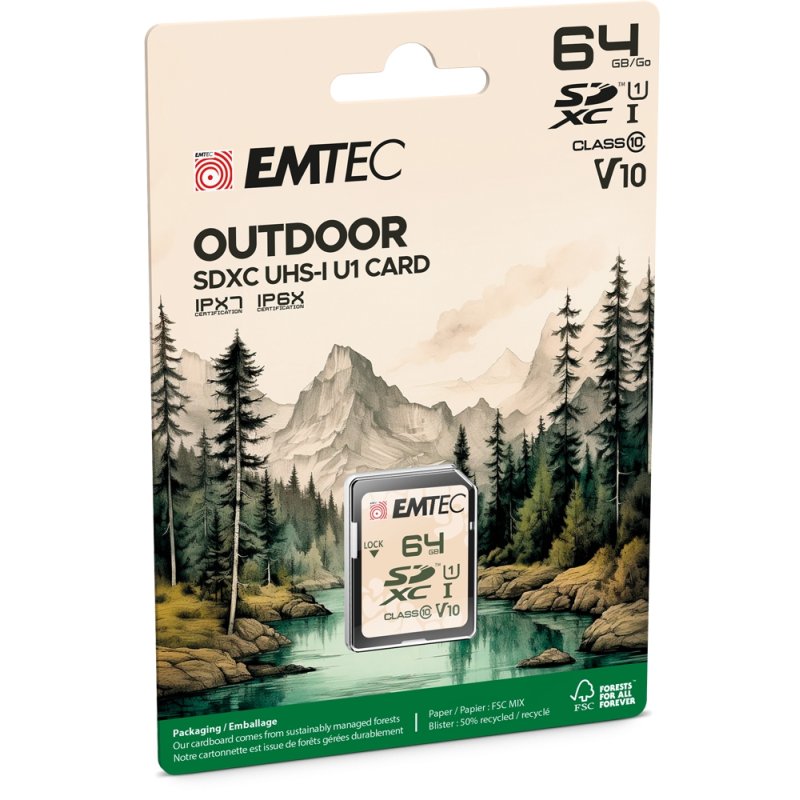 Emtec SD 64GB UHS-I U1 V10 Outdoor