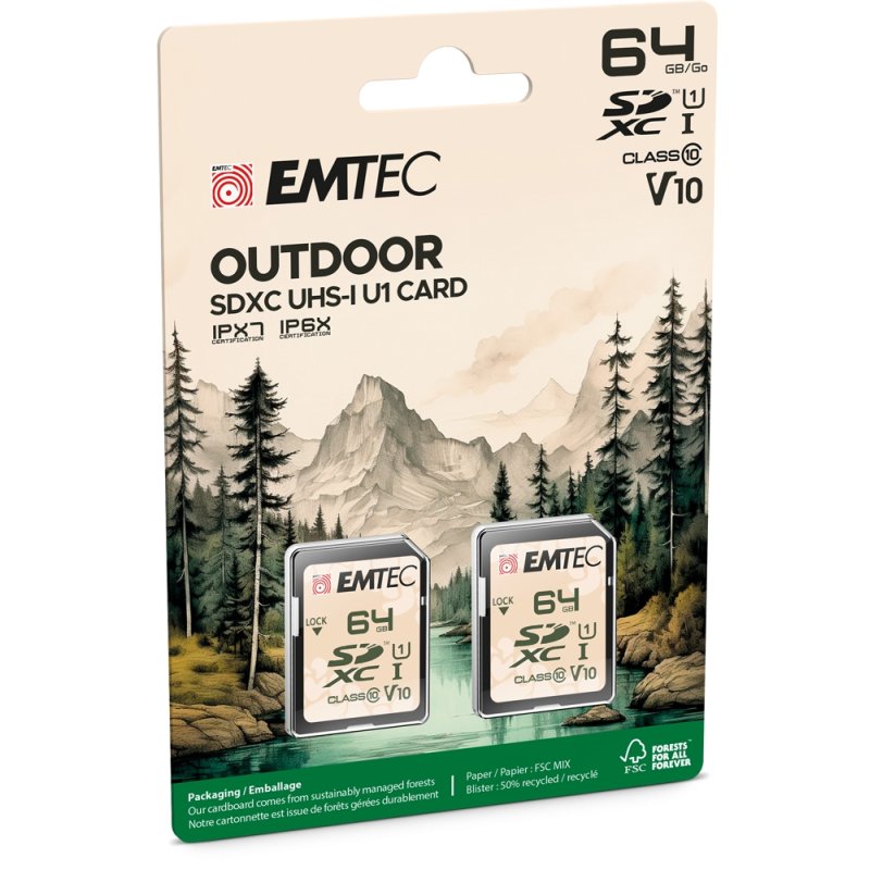 Emtec SD 64GB UHS-I U1 V10 Outdoor P2