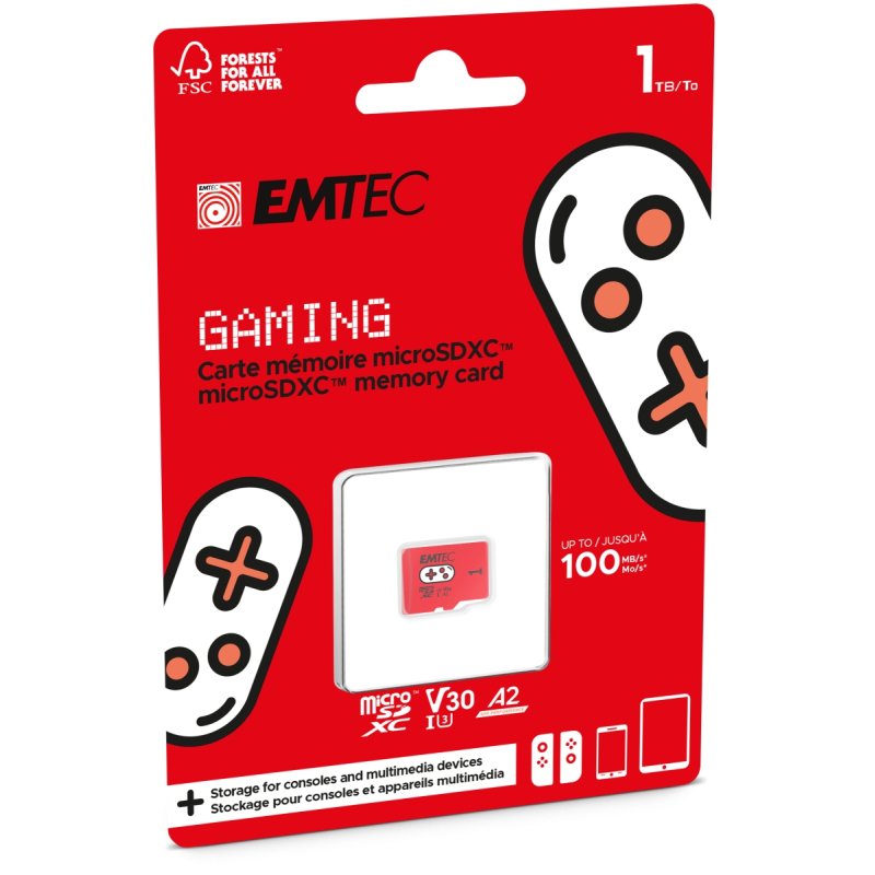Emtec mSD 1TB UHS-I U3 V30 A2 Gaming
