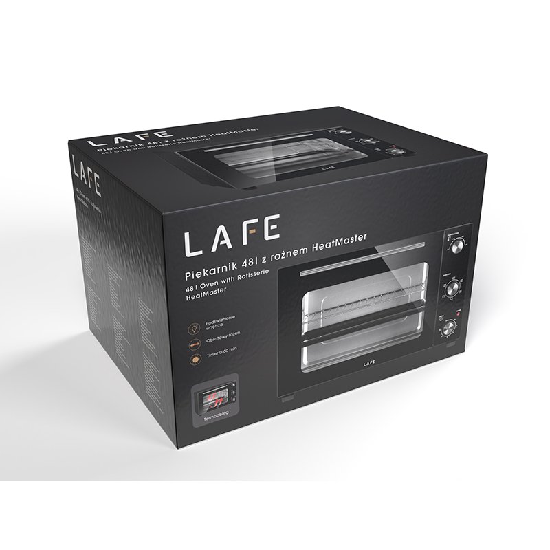 LAFE PIW-005 Mini Oven 48 l 1800 W Black