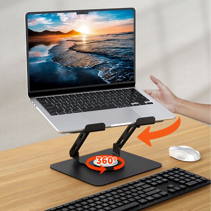 Adjustable rotatable ergonomic laptop stand 10–17” LAPTOP STAND ROTO MT2662