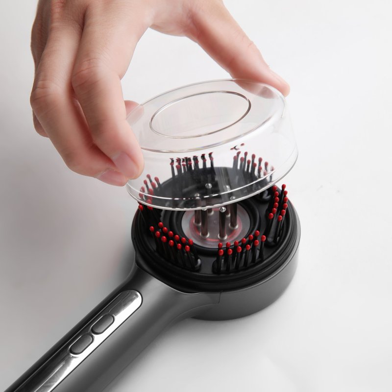 Regenerating hairbrush massager for hair and scalp MT6537