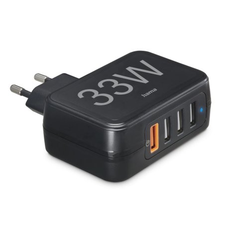 Hama 00201629 chargeur d'appareils mobiles Téléphone portable, Chargeur électrique, Smartphone, Tablette Noir Secteur