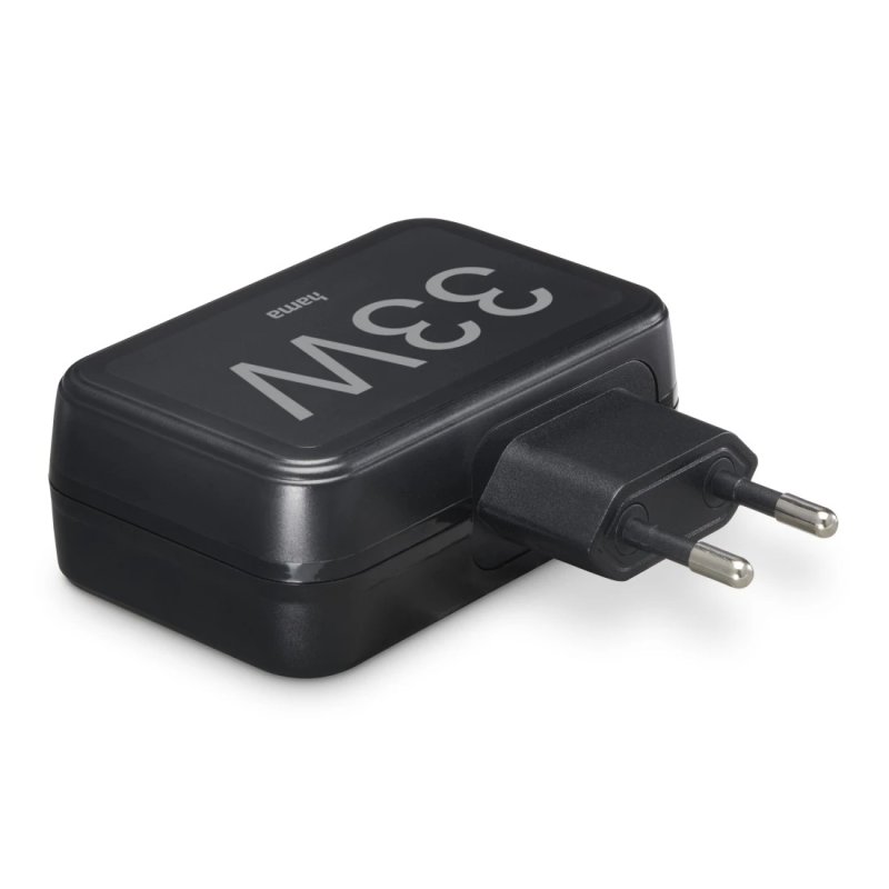 Hama 00201629 mobile device charger Mobile phone, Power bank, Smartphone, Tablet Black AC Fast charging Indoor