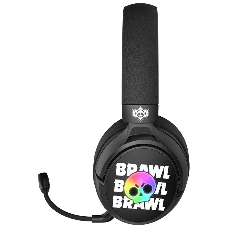 Subsonic Wireless Headset Brawl Black All Platforms Led 7.1 /Multi