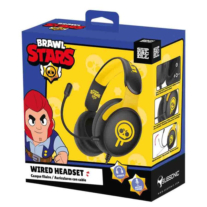 Subsonic Wired Headset Drippy Skull Black All Platforms Led /Multi